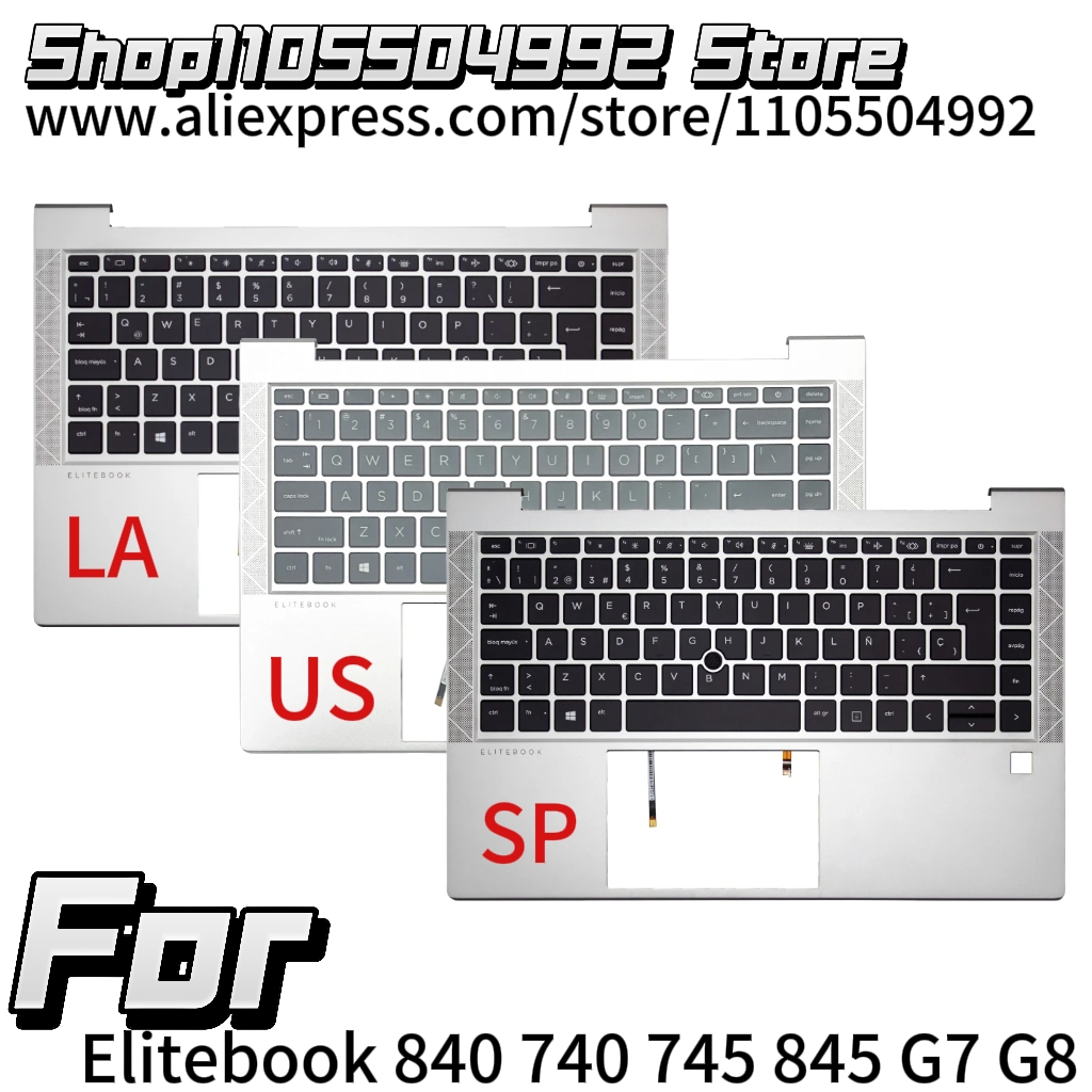 Keyboard Cover - คีย์บอร์ดพร้อมไฟแบ็คไลท์สำหรับแล็ปท็อป Elitebook 840 740 745 845