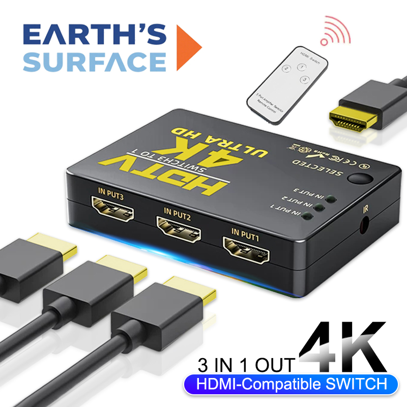 3 อินพุต 1 เอาต์พุต HDMI-เข้าก - Hdmi Cable บทวิจารณ์และราคา