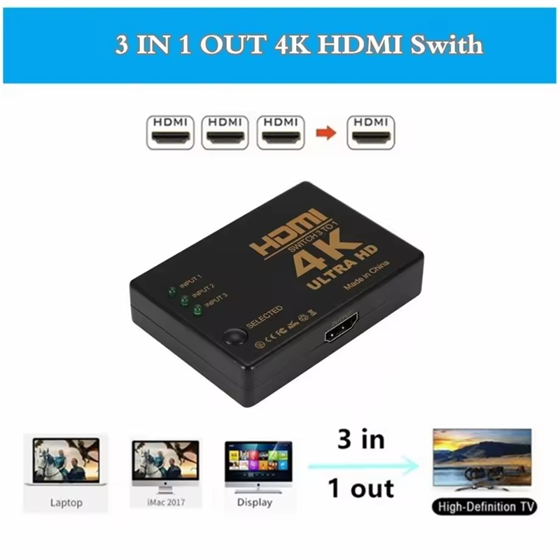 3 อินพุต 1 เอาต์พุต HDMI-เข้าก - Hdmi Cable บทวิจารณ์และราคา