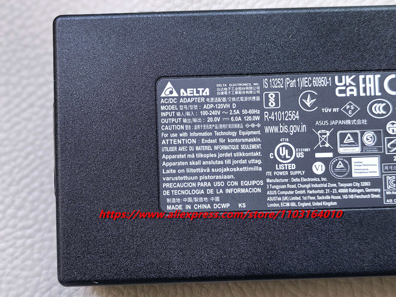 ของแท้ DELTA ADP-120VH D AC/DC - Laptop Charger บทวิจารณ์และราคา